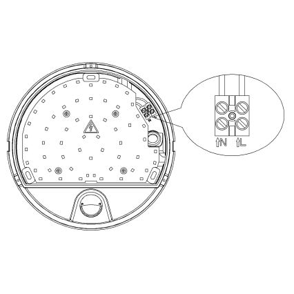 Top Light - LED buitenwandlamp met bewegings- en schemersensor BARI LED/15W/230V 4000K IP54