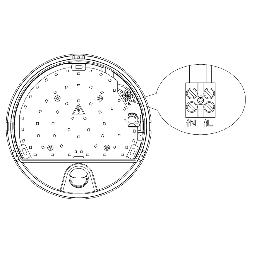 Top Light - LED buitenwandlamp met bewegings- en schemersensor BARI LED/15W/230V 4000K IP54