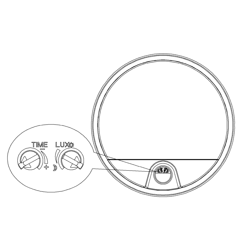 Top Light - LED buitenwandlamp met bewegings- en schemersensor BARI LED/15W/230V 4000K IP54