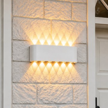 Top Light - LED buitenwandlamp RAY LED/10W/230V 3000/4000/6500K IP54 wit