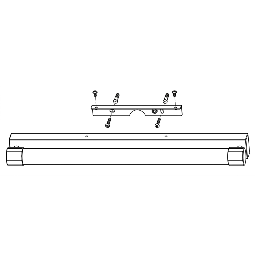Top Light - Éclairage LED pour miroir de salle de bains TURIA LED/12W/230V 3000/4000/6500K IP44 60 cm chrome brillant