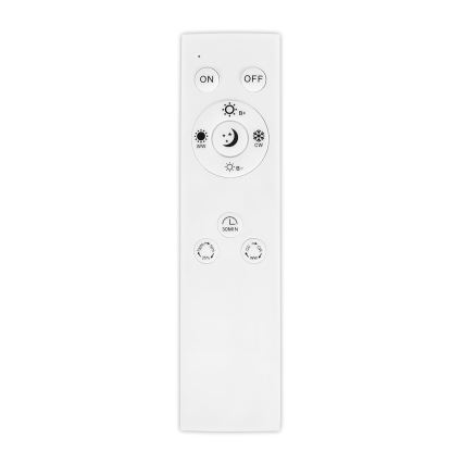 Top Light - LED Dimbare opbouw-/hanglamp OVAL LED/36W/230V 3000-6500K zwart + afstandsbediening