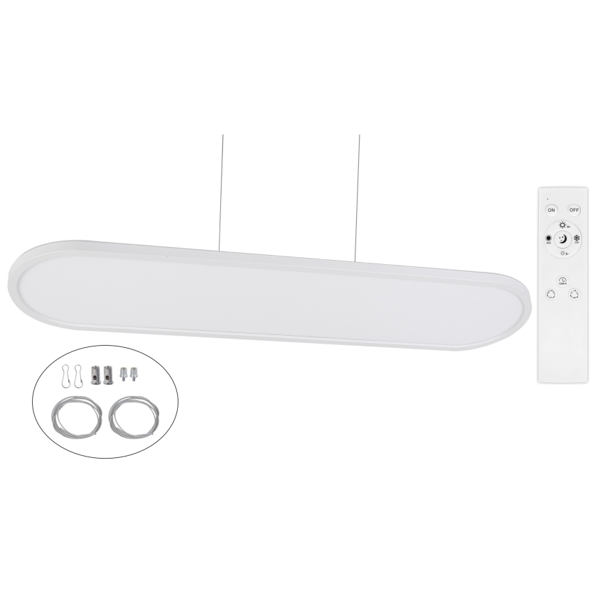 Top Light - Dimbare LED plafond-, opbouw- en hanglamp OVAL LED/36W/230V 3000-6500K wit + afstandsbediening