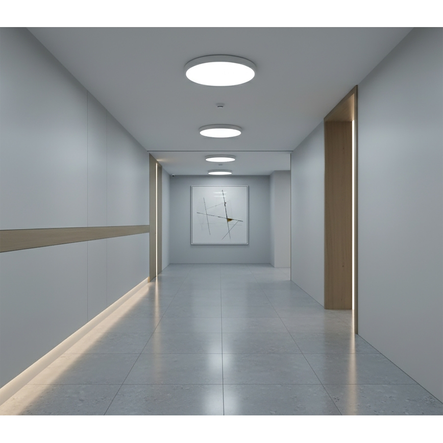 Top Light - LED plafondlamp met bewegingssensor REVIT LED/9/12/18W/230V 3000/4000/6500K Ø 23 cm wit