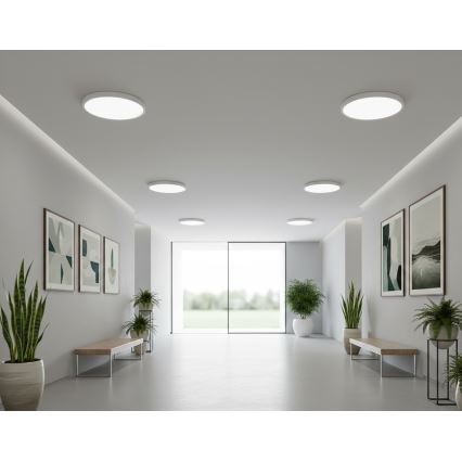 Top Light - Plafonnier LED avec détecteur de mouvement REVIT LED/9/12/18W/230V 3000/4000/6500K Ø 23 cm blanc