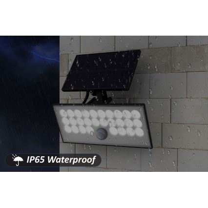 Top Light - LED Solar wand Schijnwerper met sensor HELEON VARIO LED/8W/3,7V IP65 4000K 2200 mAh + afstandsbediening