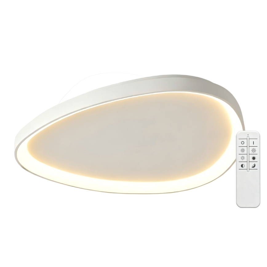Top Light - LED dimbare plafondlamp ECLIPSE LED/55W/230V 3000-6500K pr. 60 cm wit + afstandsbediening