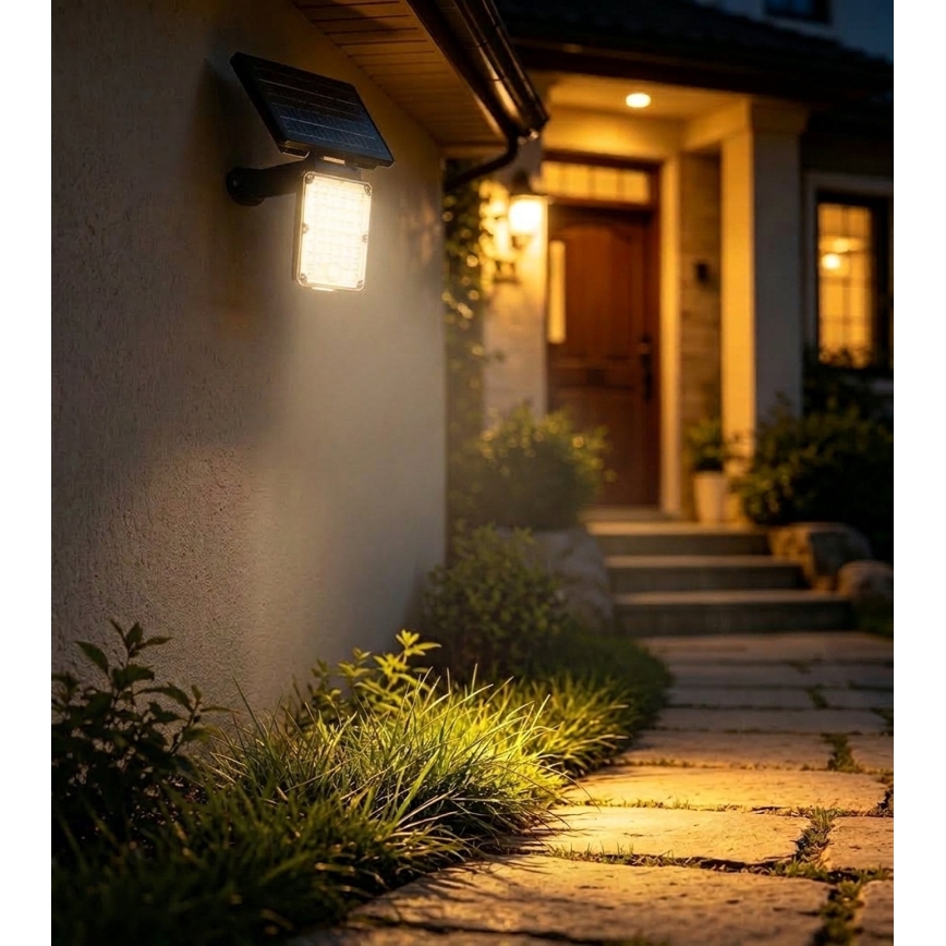Top Light - LED zonnelamp met sensor 3-in-1 ZENITH LED/10W/3,7V 3000/4000/6500K IP54 2400 mAh