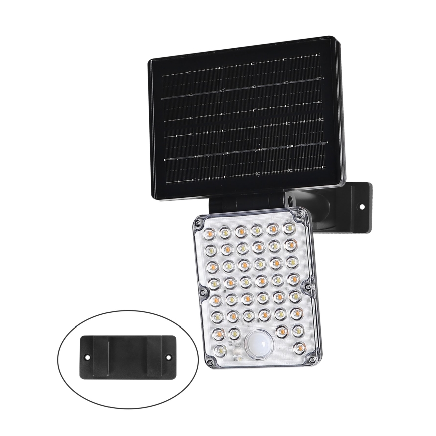 Top Light - LED zonnelamp met sensor 3-in-1 ZENITH LED/10W/3,7V 3000/4000/6500K IP54 2400 mAh