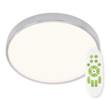 Top Light Melaal 40CR AB - Dimbare LED Plafondlamp METAL LED/51W/230V glanzend chroom + afstandsbediening