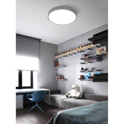 Top Light Metal 40S RC - LED dimbare plafondlamp LED/51W/230V grijs + afstandsbediening