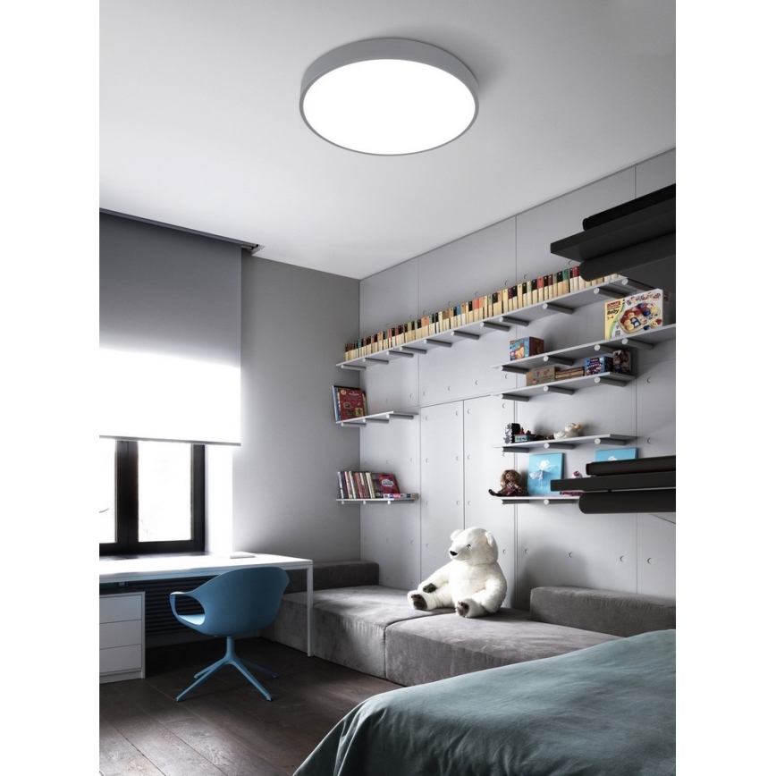Top Light Metal 40S RC - LED dimbare plafondlamp LED/51W/230V grijs + afstandsbediening