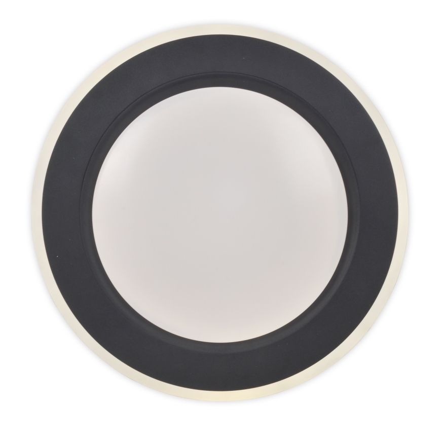 Top Light - Plafonnier à intensité variable LED NORMAN LED/51W/230V d. 39 cm noir + télécommande