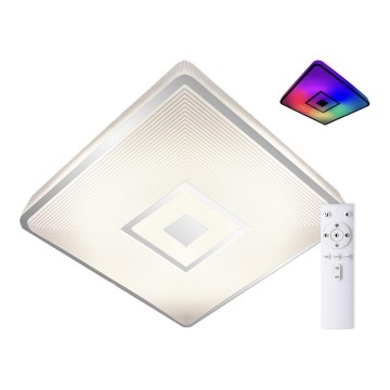 Top Light - Plafonnier à intensité variable LED RGB RAINBOW LED/24W/230V carré + télécommande