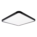 Top Light - Plafonnier à intensité variable REVIT LED/50W/230V 3000-6500K 50x50 cm noir + télécommande