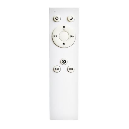 Top Light - Plafonnier à intensité variable REVIT LED/50W/230V 3000-6500K 50x50 cm noir + télécommande
