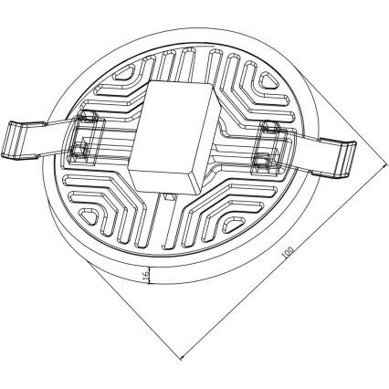 Top Light POLAR K 10 - LED Hangende plafondverlichting POLAR LED/10W/230V