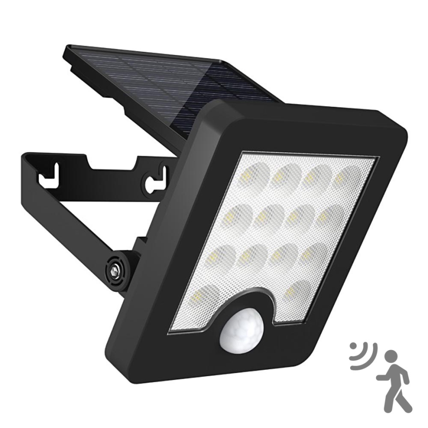 Top Light - Projecteur mural solaire avec détecteur HELEON S LED/5W/3,7V IP65 4000K 1800 mAh