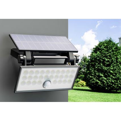Le luminaire - Projecteur mural solaire avec détecteur HELEON PRO LED/8W/3,7V IP65 4000K 2600 mAh