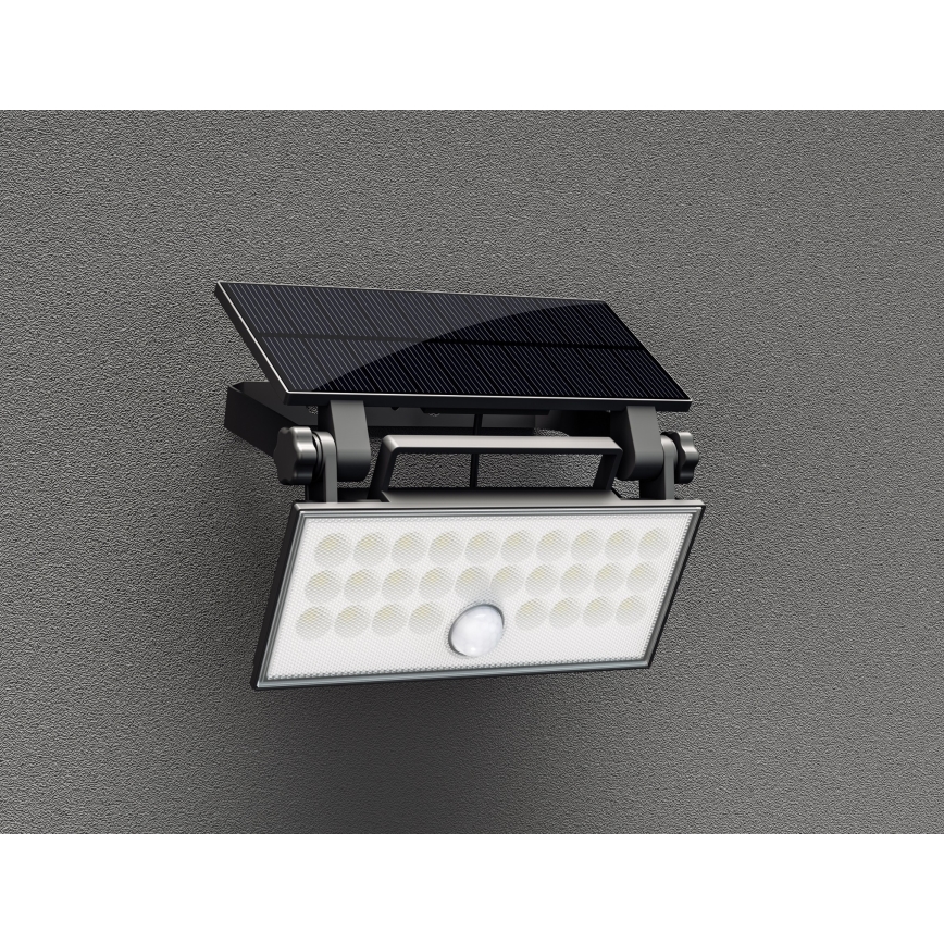 Le luminaire - Projecteur mural solaire avec détecteur HELEON PRO LED/8W/3,7V IP65 4000K 2600 mAh