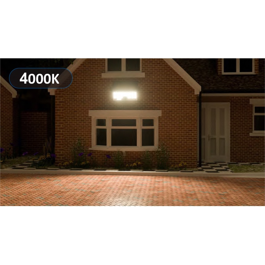 Le luminaire - Projecteur mural solaire avec détecteur HELEON PRO LED/8W/3,7V IP65 4000K 2600 mAh