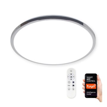 Top Light Silver K MAX SMART - Plafonnier à intensité variable LED RGB LED/60W/230V Tuya + Télécommande