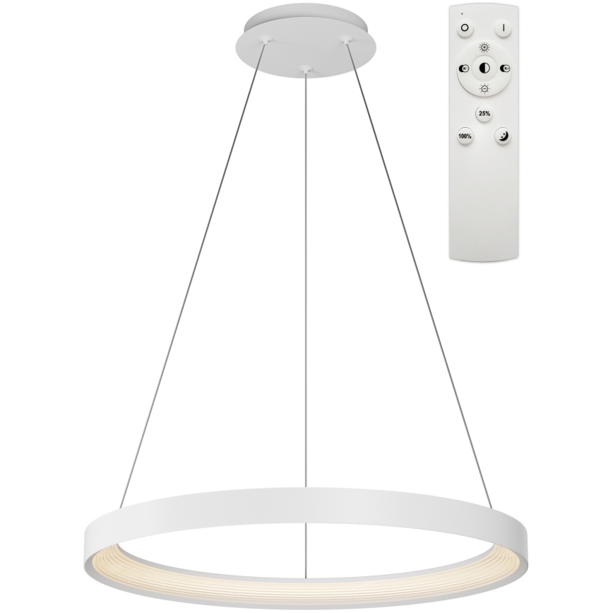 Top Light - Suspension filaire à intensité variable ORBIT LED/40W/230V 3000-6500K d. 50 cm blanc + télécommande