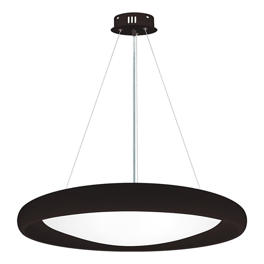 Top Light - Suspension filaire à intensité variable SALERNO LED/60W/230V 3000-6500K d. 60 cm noir + télécommande