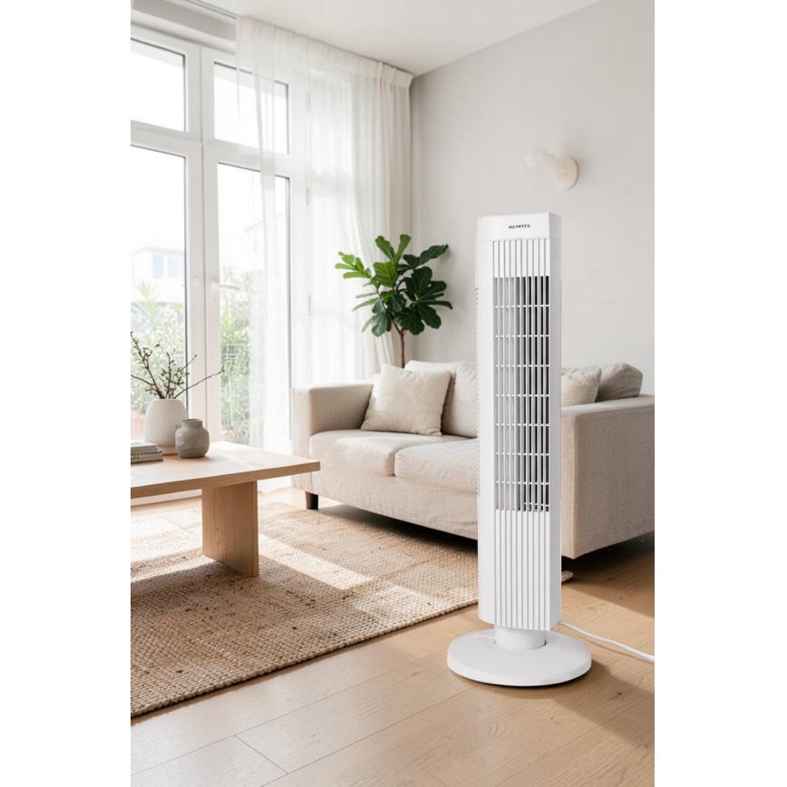 Torenventilator 50 W/230 V, 74,5 cm, wit