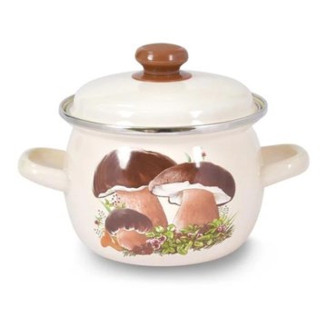 TORO Kookpan met deksel 2,5 l paddenstoelenmotief