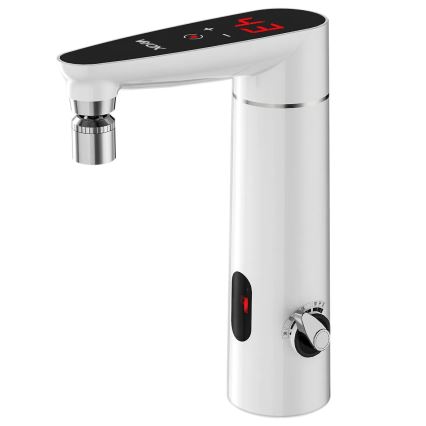Touchdoorstroomverwarmer met sensor en LED-display 3000W/230V IPX4 wit
