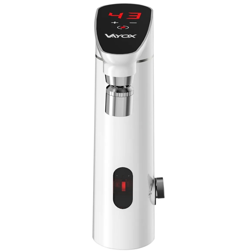 Touchdoorstroomverwarmer met sensor en LED-display 3000W/230V IPX4 wit