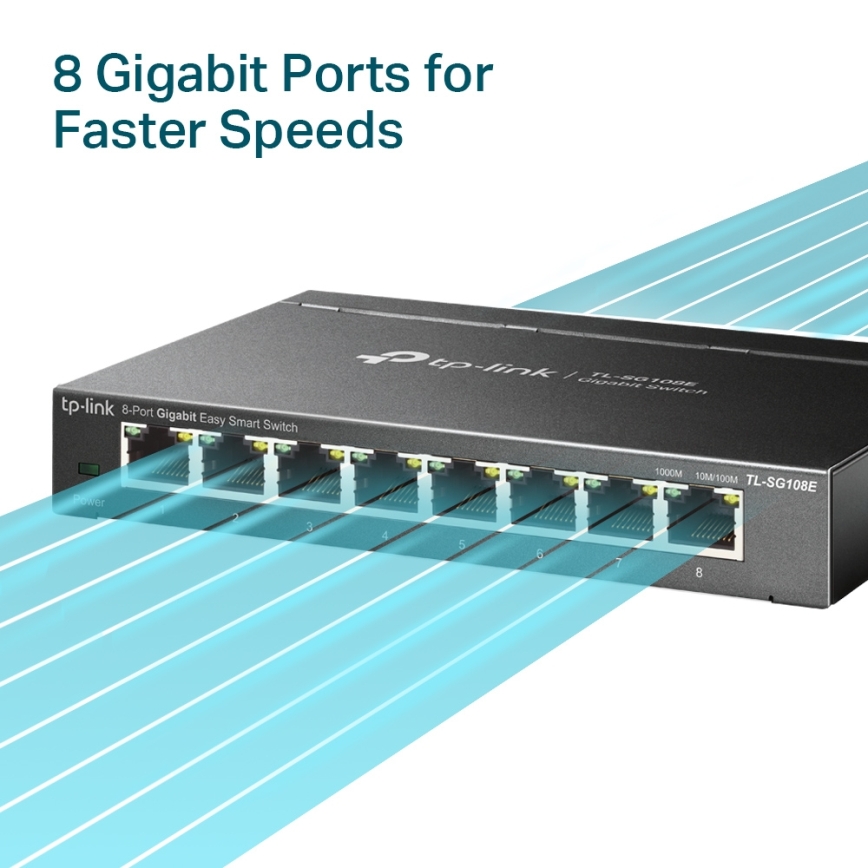 TP-Link - 8-poorts Gigabit Easy Smart-switch