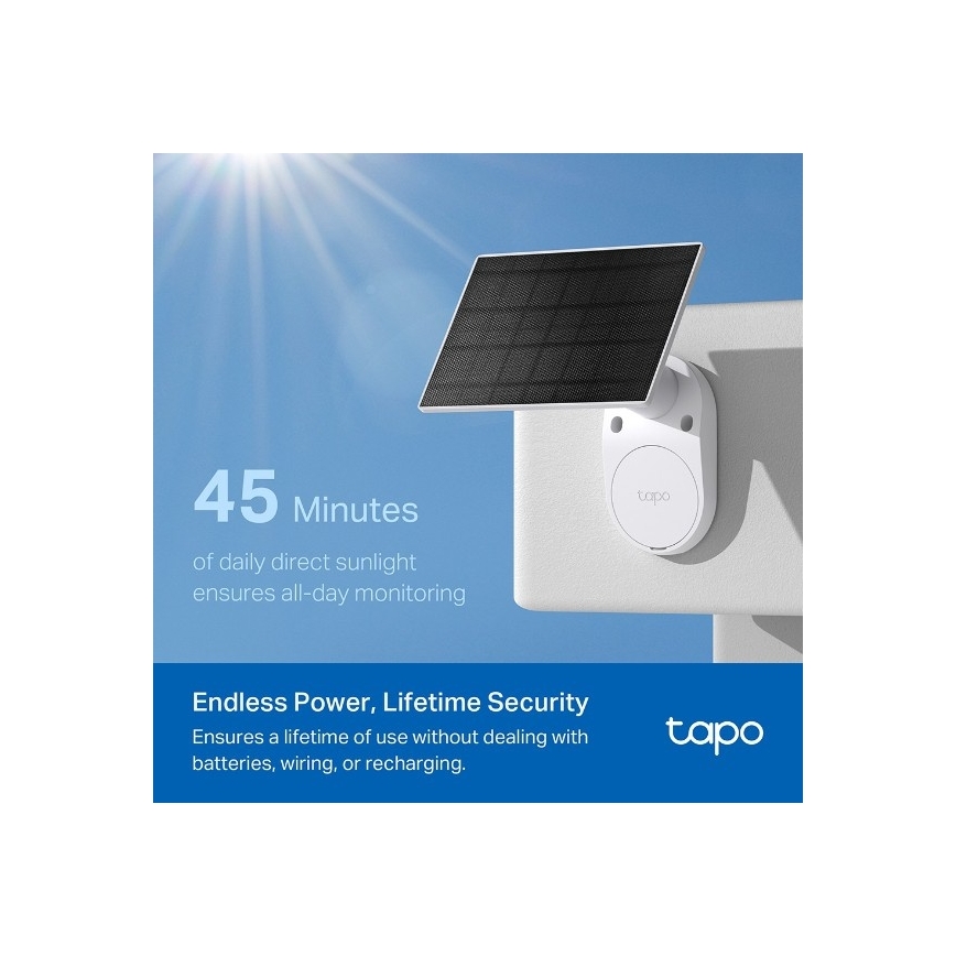TP-Link - Buiten zonnecamera IP65 Wi-Fi