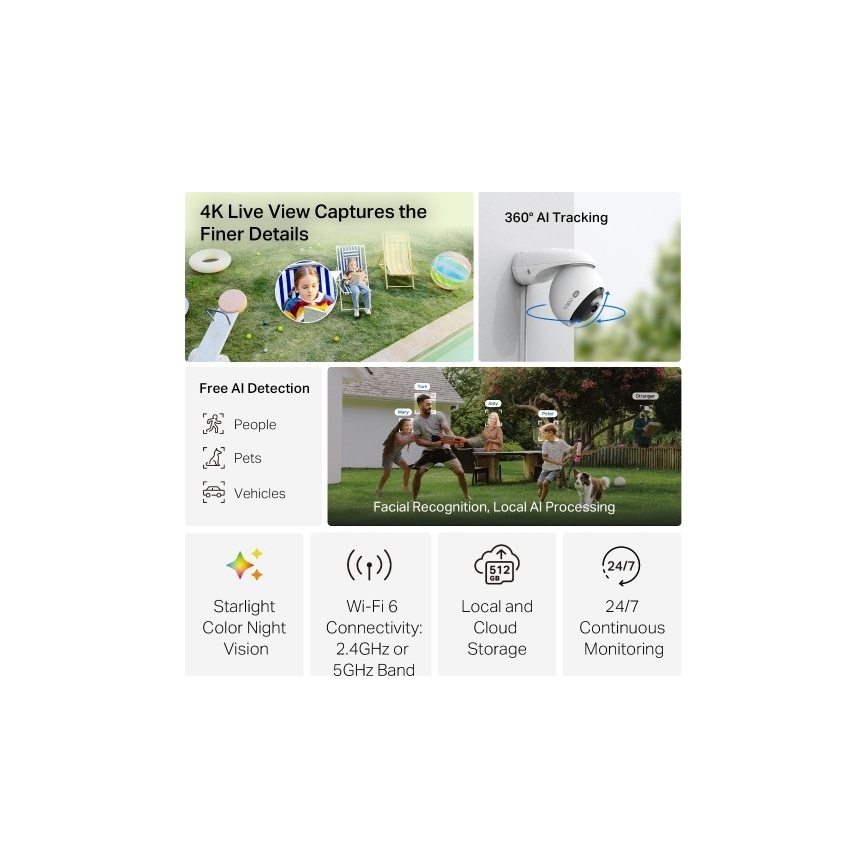 TP-Link - Buitencamera IP66 Wi-Fi