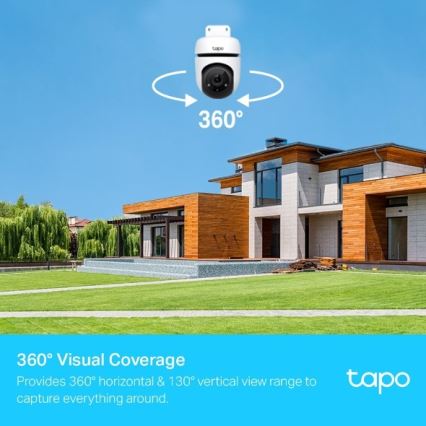TP-Link - Buitencamera met bewegingssensor, IP65, Wi-Fi