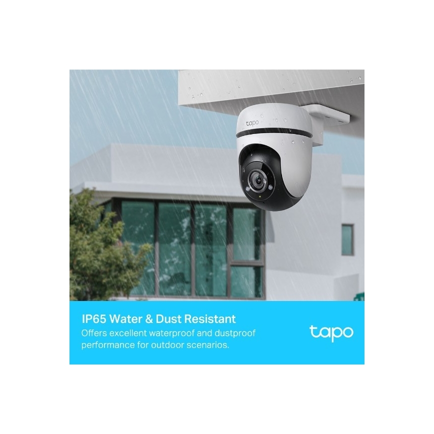 TP-Link - Buitencamera met bewegingssensor, IP65, Wi-Fi