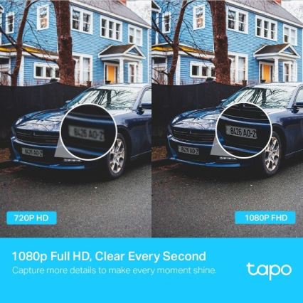 TP-Link - Caméra extérieure avec capteur IP65 Wi-Fi