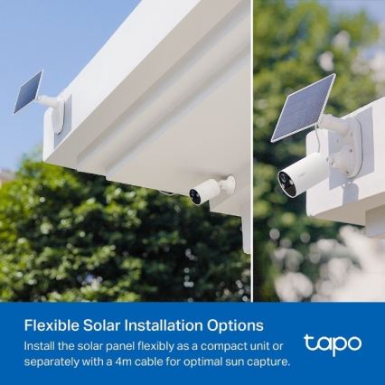 TP-Link - Caméra solaire extérieure IP65 avec capteur et connectivité Wi-Fi