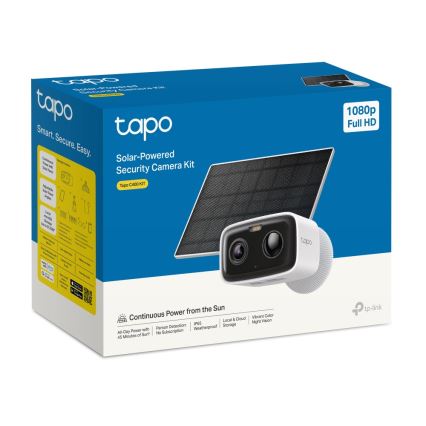 TP-Link - Caméra solaire intelligente 5200 mAh 5V IP65 Wi-Fi