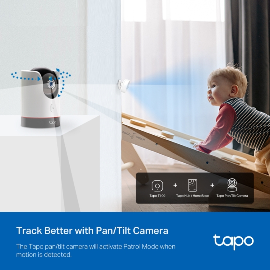 TP-Link - Détecteur de mouvement intelligent 1xCR2450 Wi-Fi
