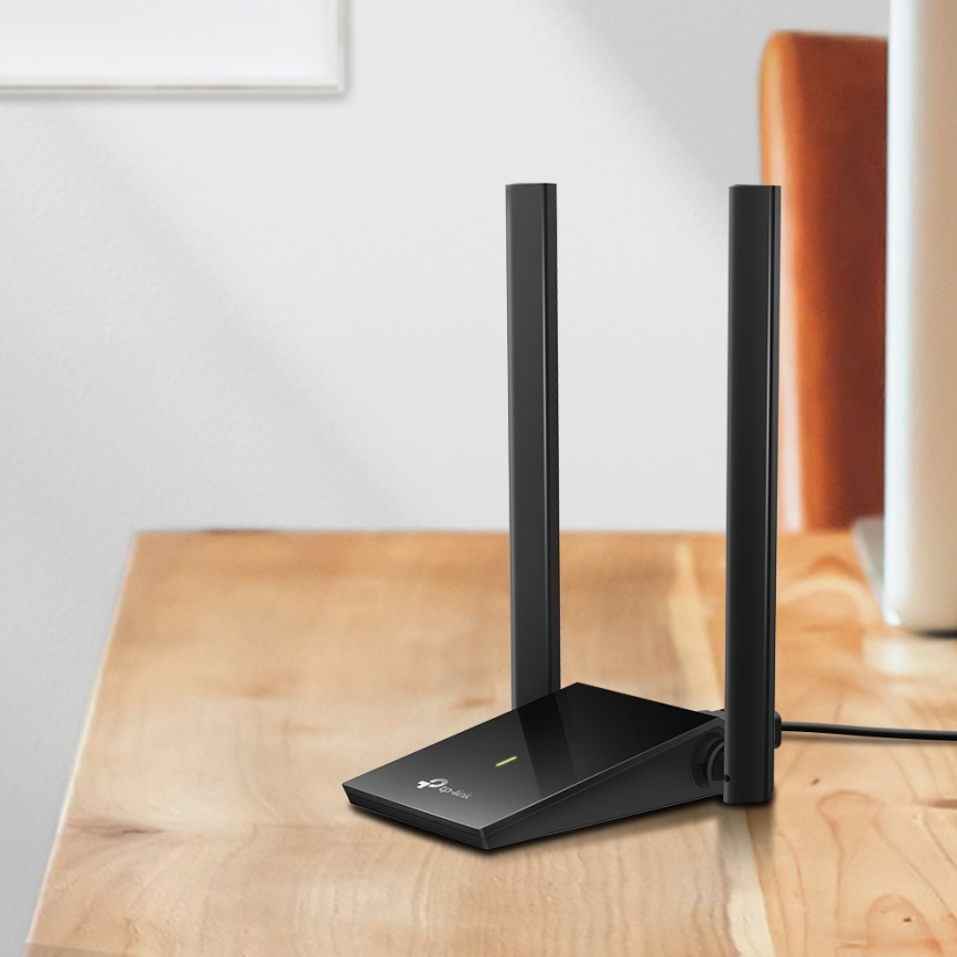 TP-Link - Draadloze USB-adapter met twee antennes en hoge versterking