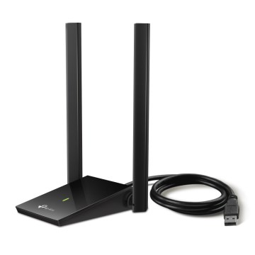 TP-Link - Draadloze USB‑netwerkadapter met antennes en hoge antennewinst