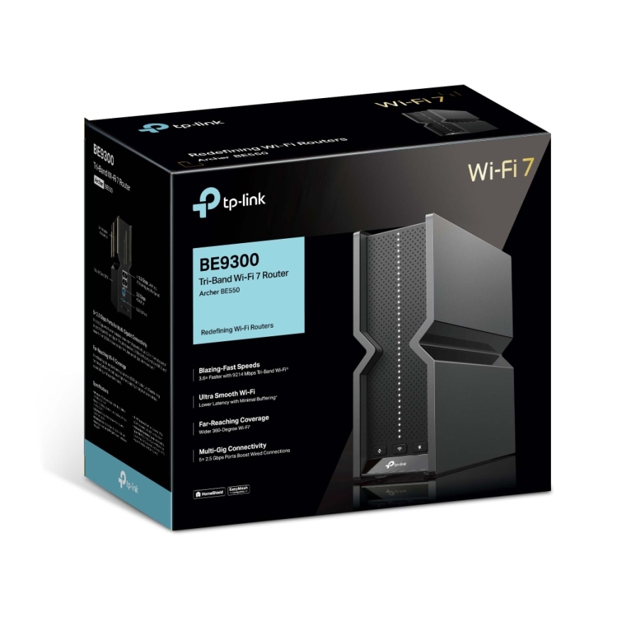 TP-Link - Driebandige Wi‑Fi 7-router Archer BE550