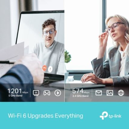 TP-Link - Dualband draadloze USB-adapter met Wi-Fi 6 Archer TX20U