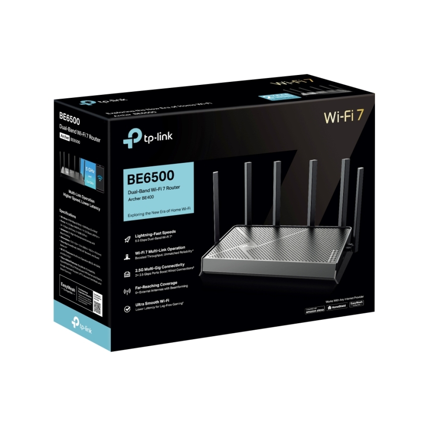 TP-Link - Dualband Wi‑Fi 7-router Archer BE400