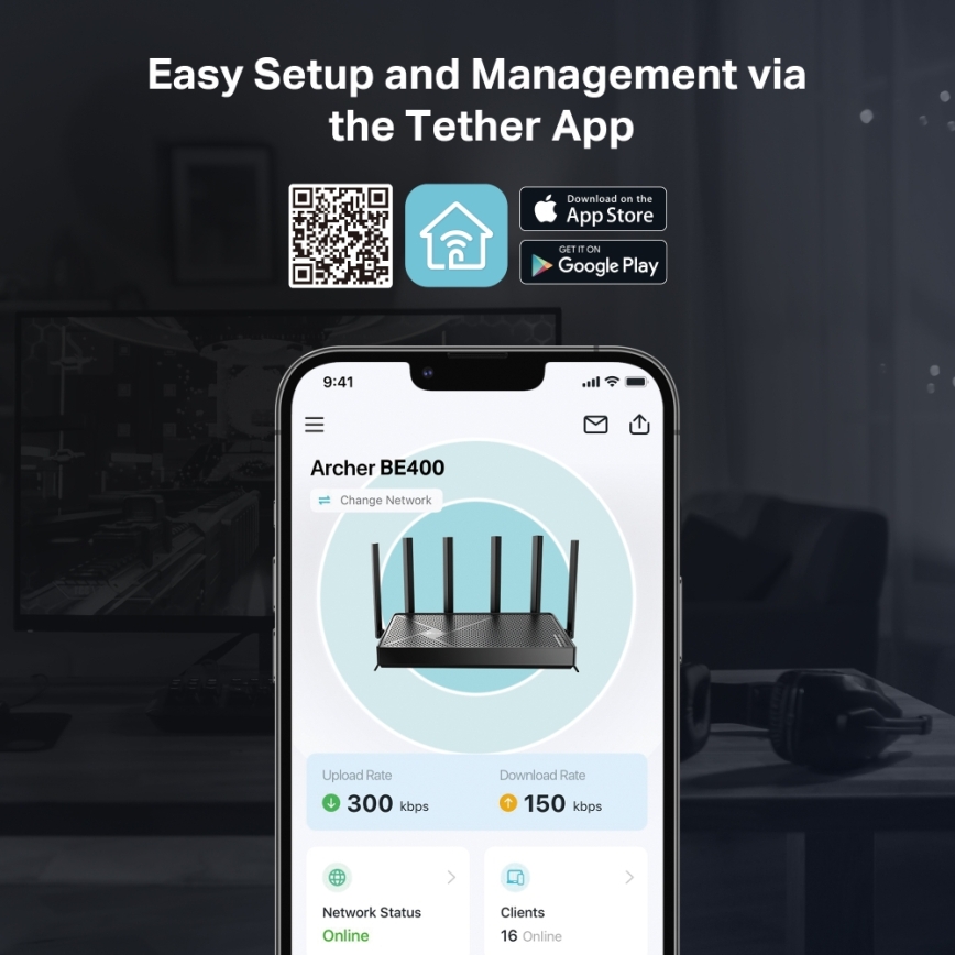TP-Link - Dualband Wi‑Fi 7-router