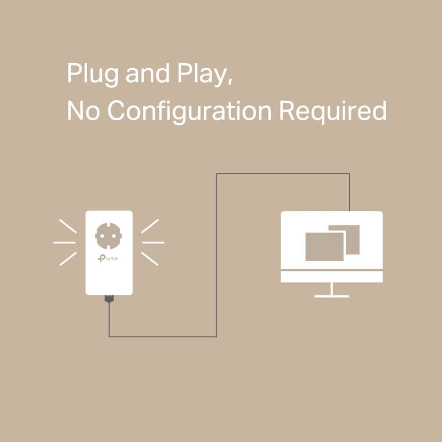 TP-Link - Gigabit Powerline-startpakket met doorgangsstopcontact