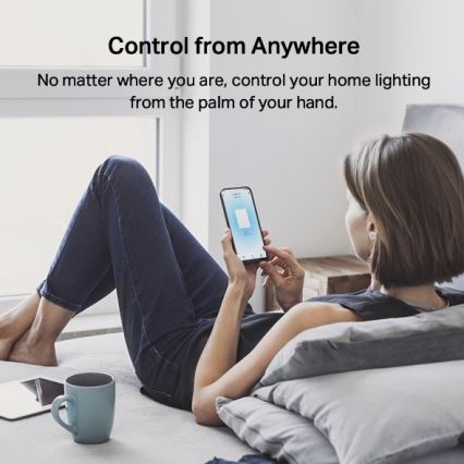 TP-Link - Interrupteur d'éclairage connecté 2xAAA Wi-Fi