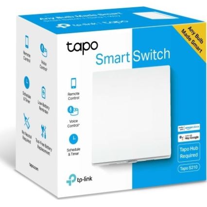 TP-Link - Interrupteur d'éclairage connecté 2xAAA Wi-Fi